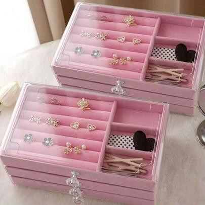 Rhinestone Jewelry Box In Pink | SHEIN