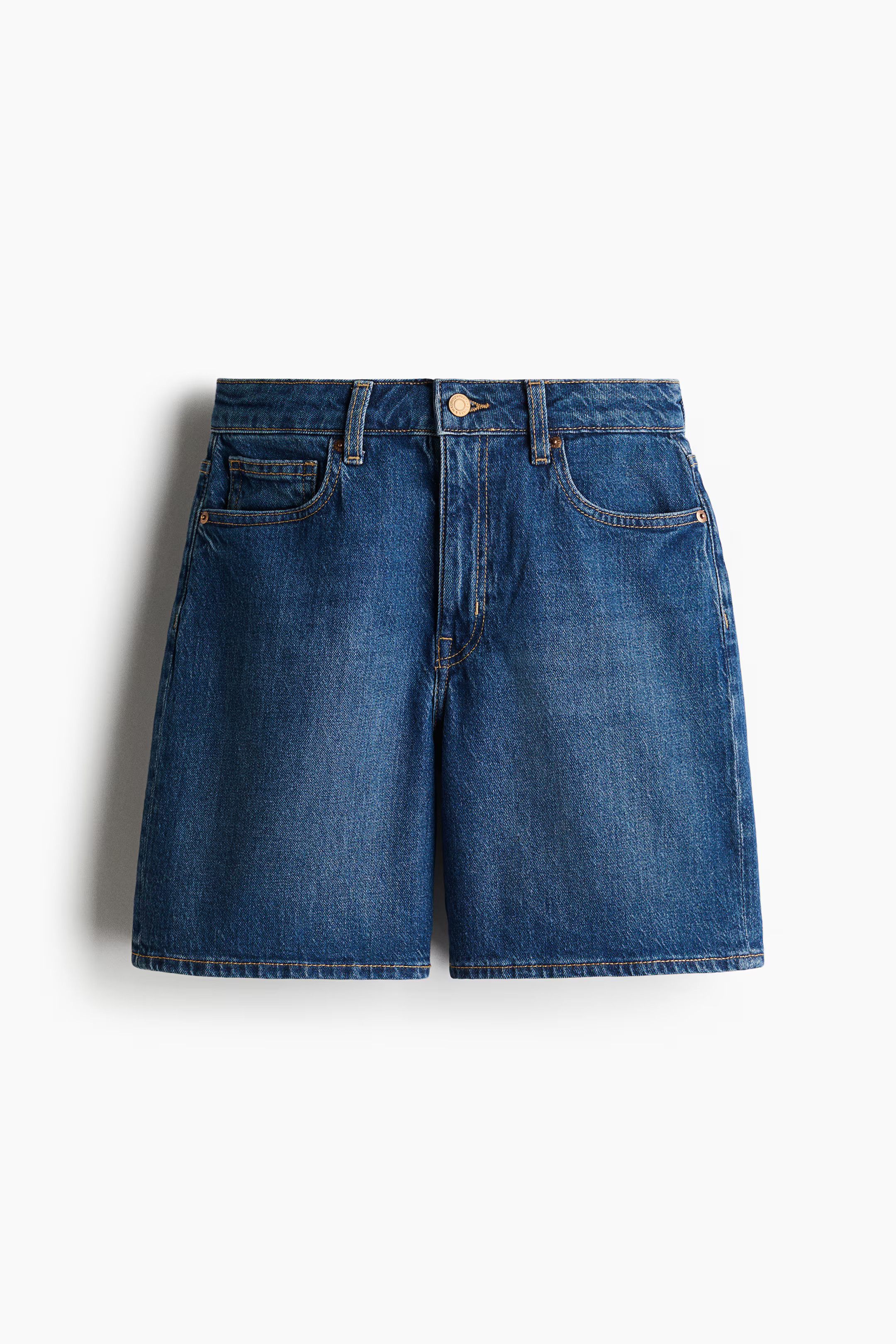 Jeansshorts mit hohem Bund | H&M (DE, AT, CH, NL, FI)