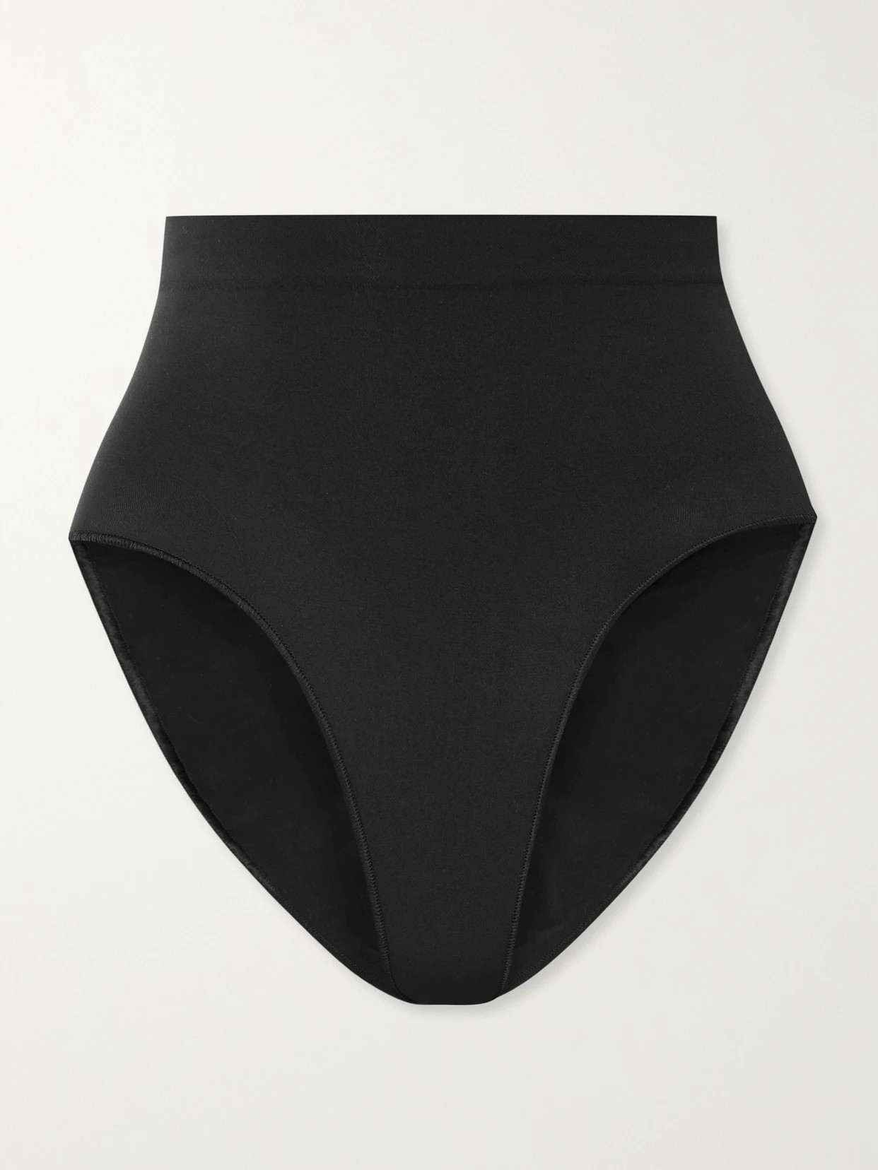 SKIMS - Seamless Sculpt Mid Waist Brief - Onyx | NET-A-PORTER (US)