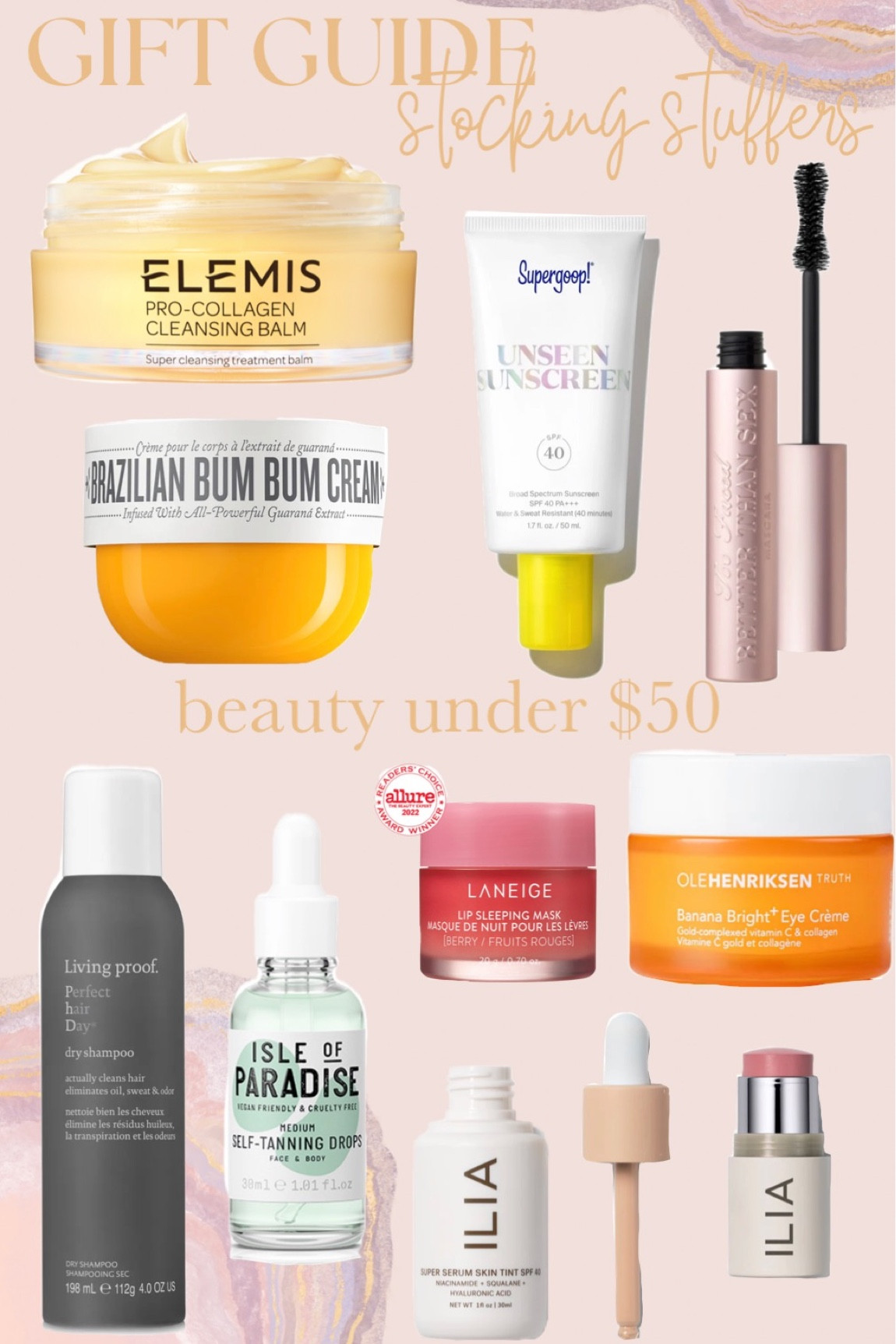stocking stuffers for the beauty lover! beauty products under $50. affordable beauty!

#LTKunder50 #LTKbeauty #LTKGiftGuide