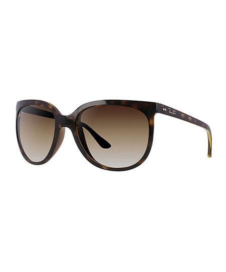 Light Havana & Brown Gradient Cat-Eye Sunglasses - Women | Zulily