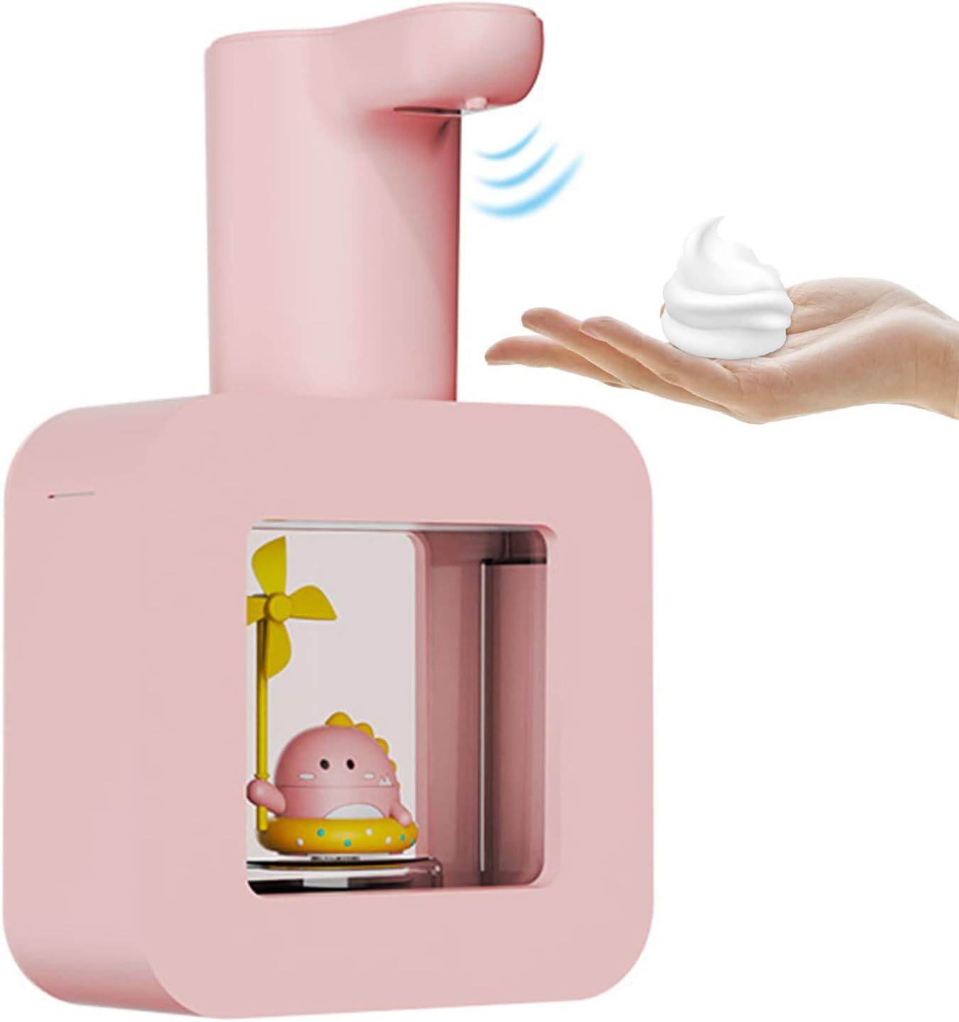 Automatic Cute Dinosaur Touchless Soap Dispenser with Night Light,400ml Kids,Rechargeable Wall Mo... | Amazon (US)