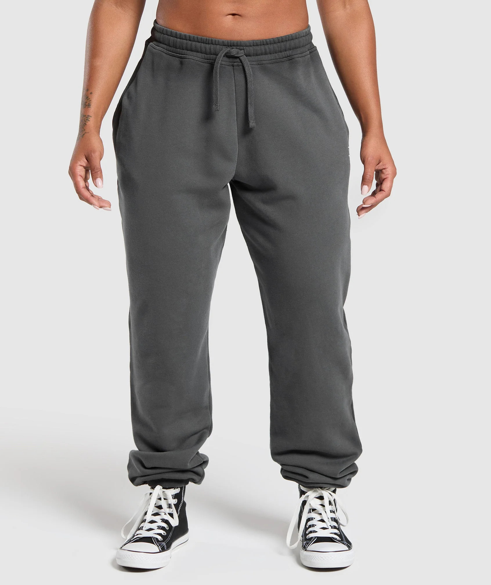Gymshark Gains Washed Loopback Joggers - Grey | Gymshark US