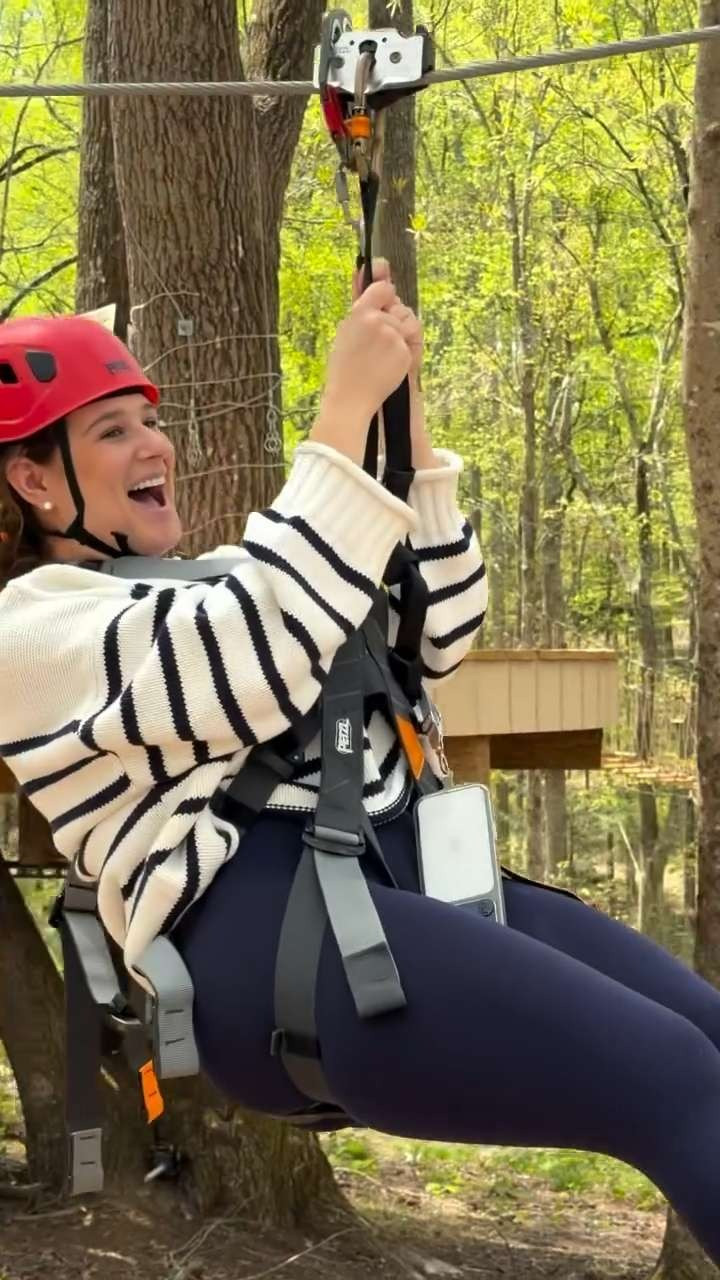 What I wore on the ropes course today! J.Crew rollneck sweater, navy leggings & SOREL sneakers. 🤍 

 #LTKgrwm #LTKootd #LTKActive