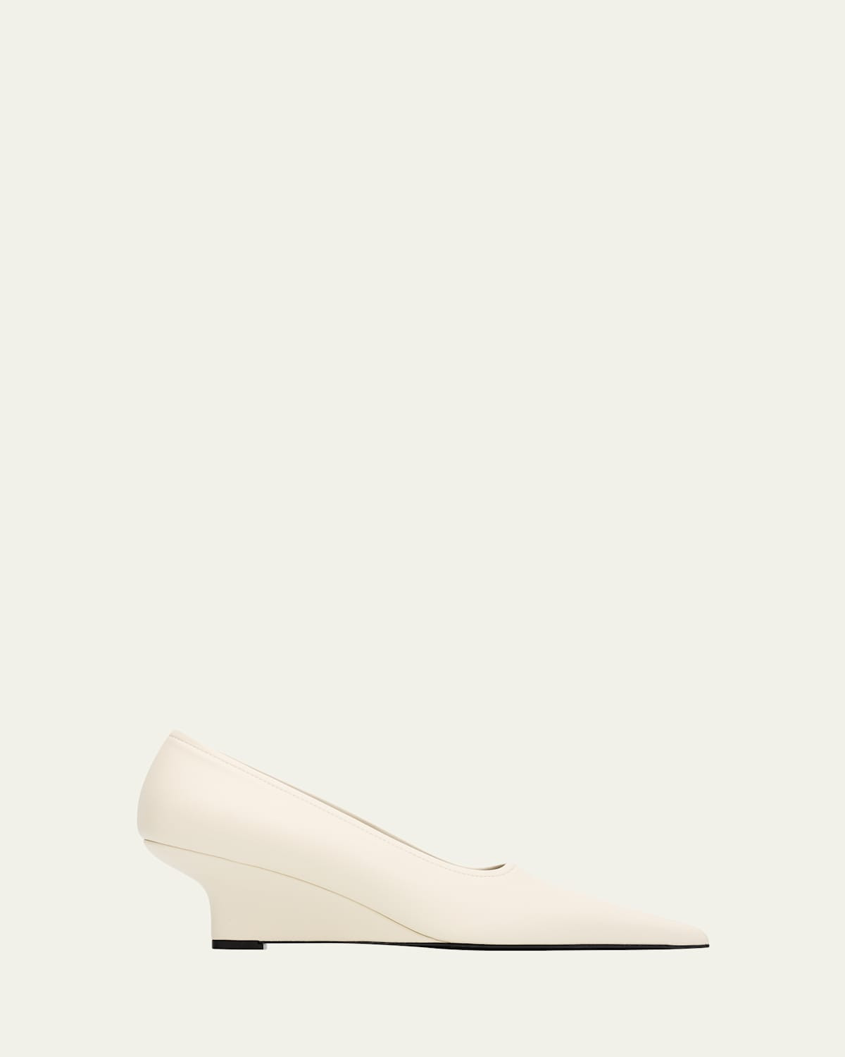 Sharp Nappa Leather Wedge Pumps | Bergdorf Goodman