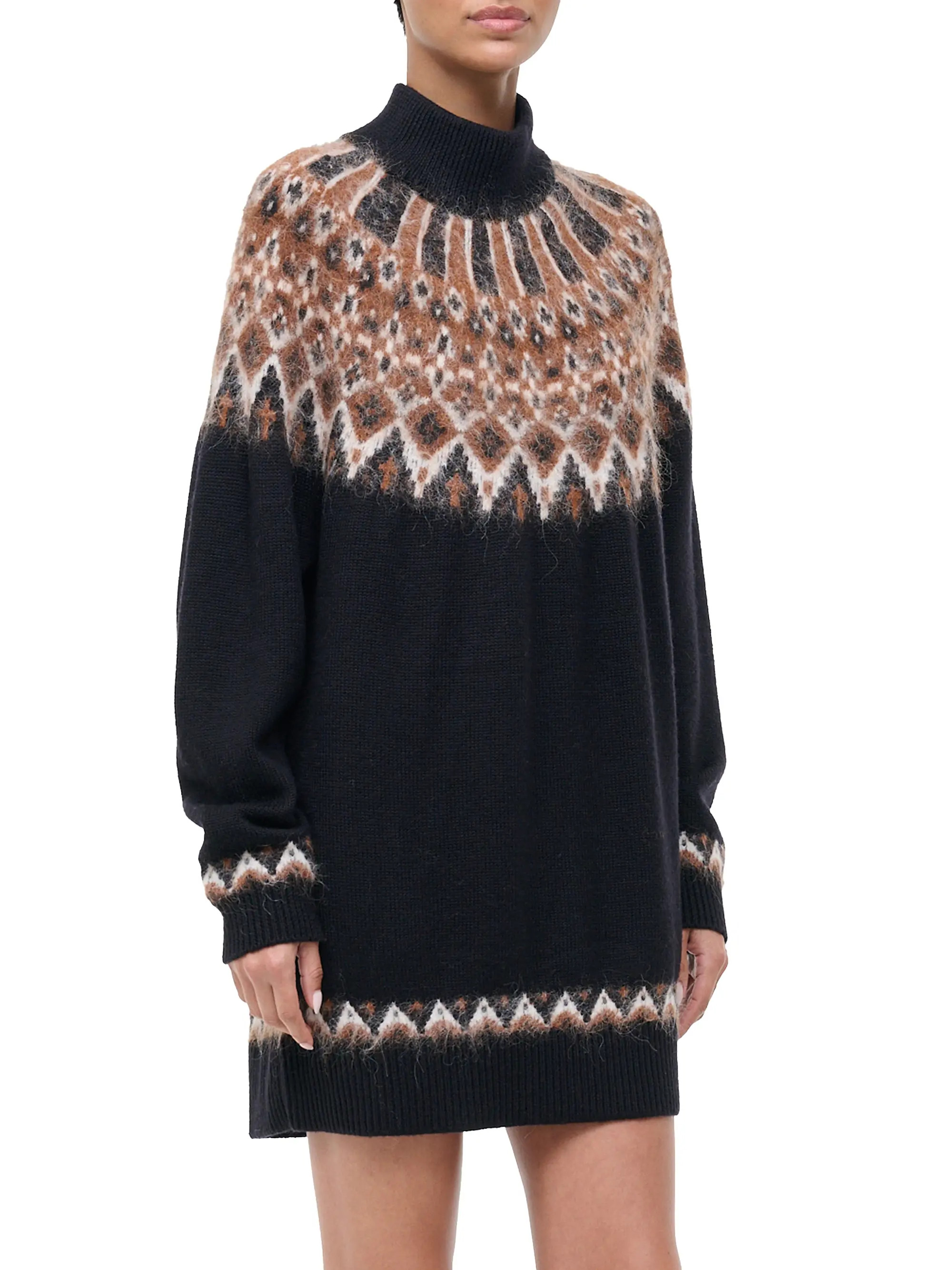 Liza Wool-Blend Sweater Minidress | Saks Fifth Avenue