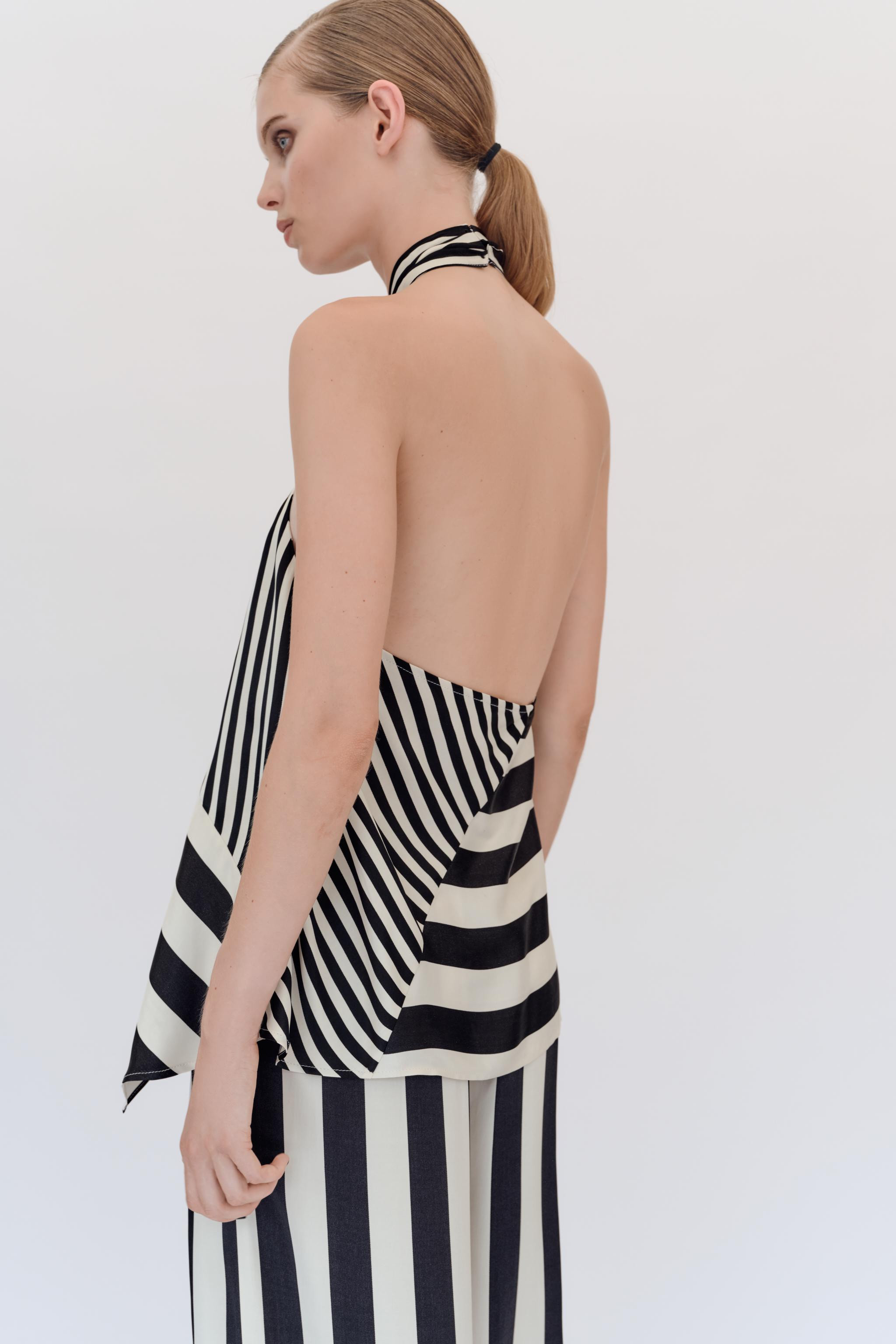 STRIPED HALTER TOP | Zara UK