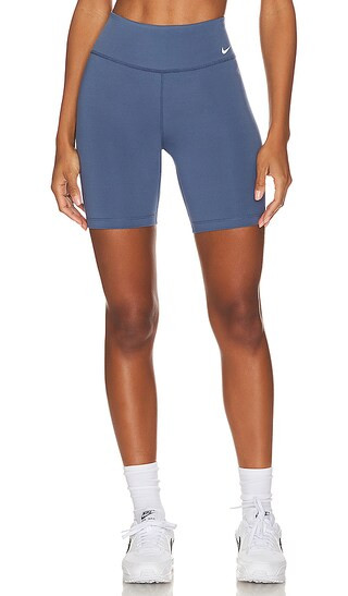 One Mid Riise 7 Inch Bike Shorts in Diffused Blue & White | Revolve Clothing (Global)