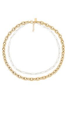 Electric Picks Jewelry Metallic Layered Necklace in Gold & Silver from Revolve.com | Revolve Clothing (Global)