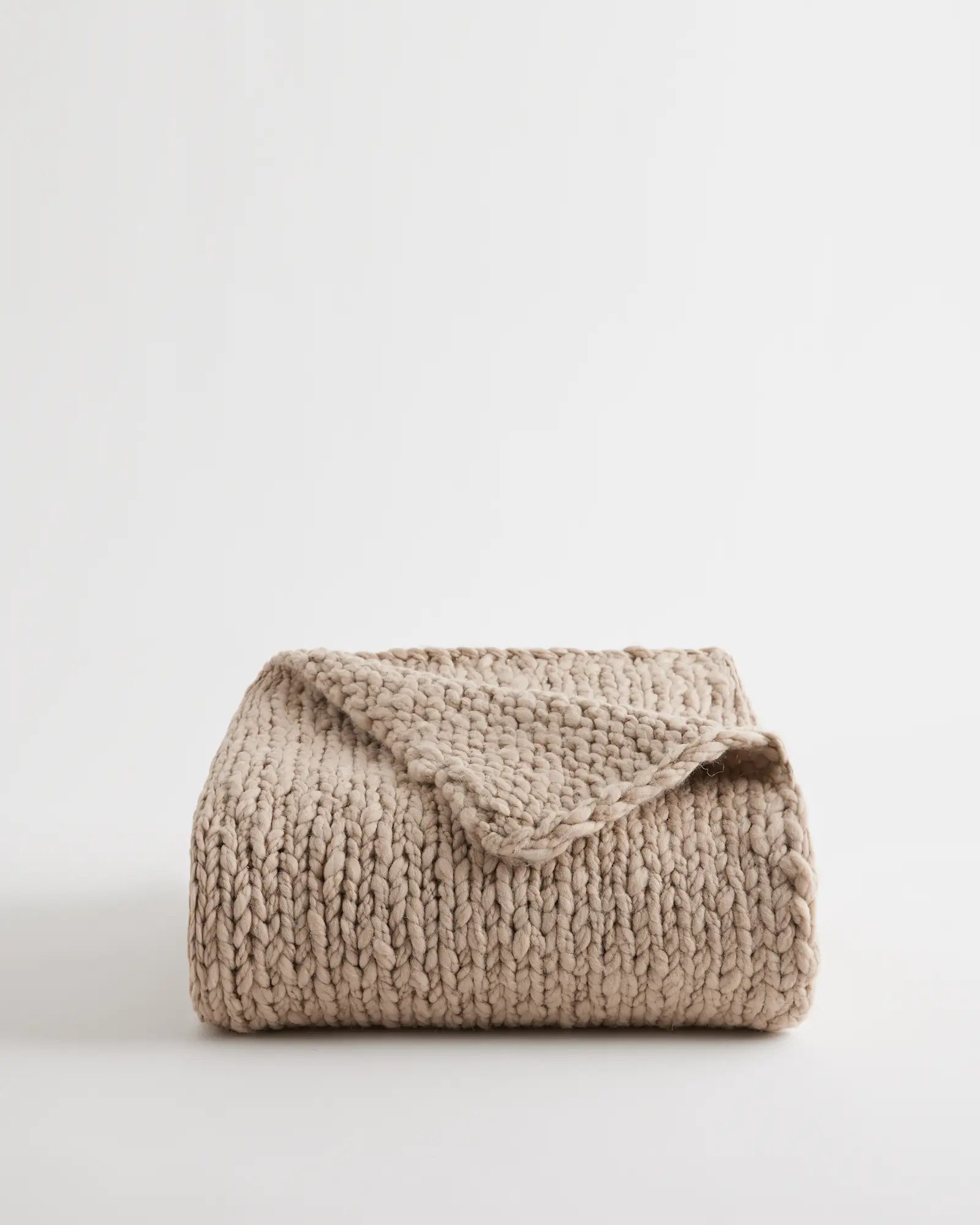 Chunky Hand Knit Wool Throw | Quince