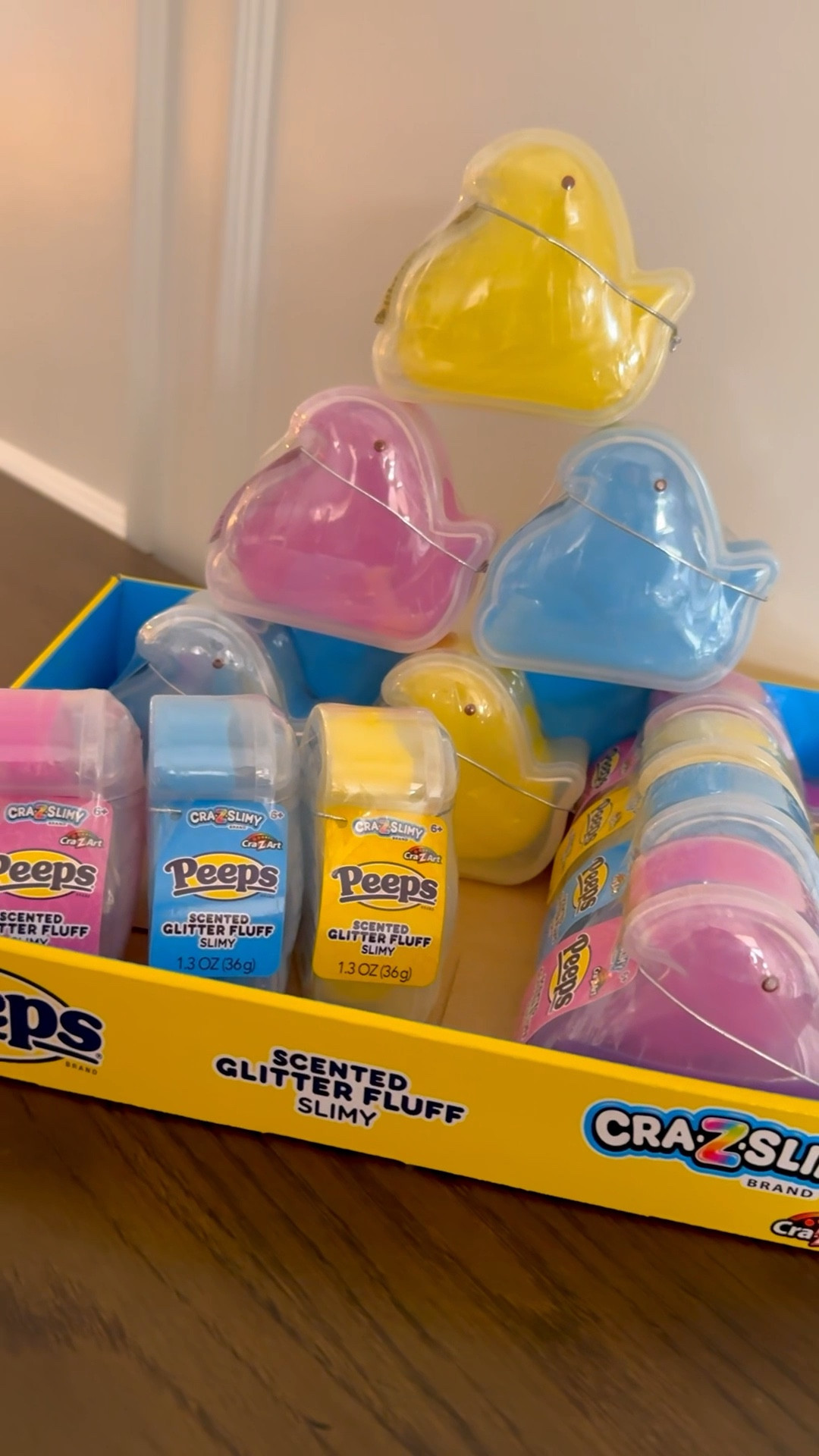 The iconic PEEPS Chick just got slimy! 🐥 This fluffy, scented slime from @crazart comes in 3 colors and is full of stretchy, squeezy fun🩷💛🩵



#gifted #peeps #slime #easter #crazart 

#LTKKids #LTKSeasonal