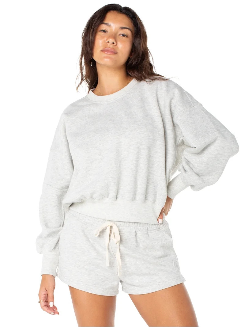 Celebrity Pink Women's and Women's Plus Oversized Boyfriend Sweatshirt, Sizes XS-4X | Walmart (US)