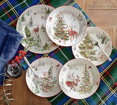 Enchanted Forest Stoneware Dinnerware Collection | Pottery Barn (US)