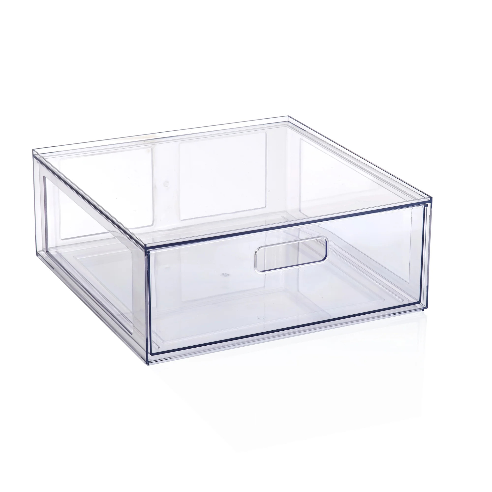 Mainstays Clear Glossy Plastic Pull-Out Closet Drawer Large Size, Adult Size | Walmart (US)