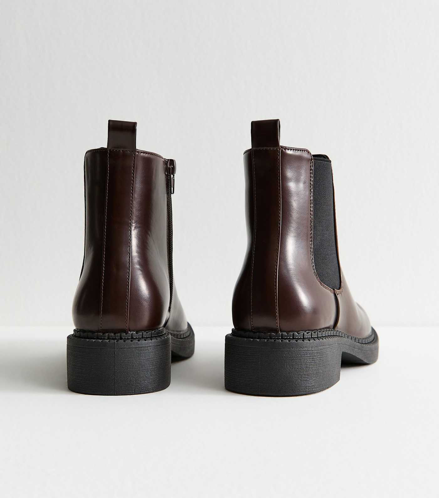 Brown Faux Leather Chelsea Ankle Boots | New Look | New Look (UK)