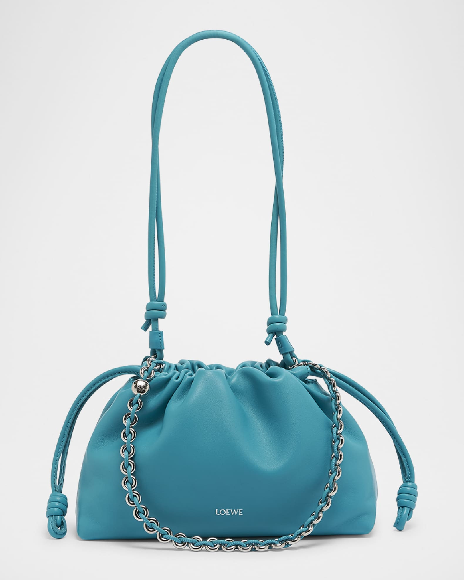 Flamenco Small Crossbody Bag in Napa Leather with Detachable Chain | Neiman Marcus