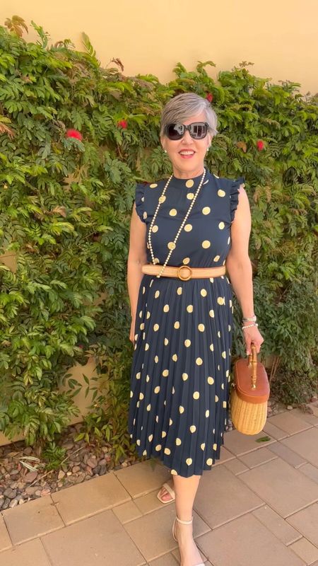 Did you know that this week, on January 22, National Polka Dot Day was celebrated!  How fun is that! Such a happy pattern! Here are 15 fun polka dot items for you to enjoy.  SHARE THIS POST with your friends who LOVE ❤️ POLKA DOTS like I do! 🥰
Here is a polka dot dress (similar below ⬇️) worn four 4️⃣ fun ways:
1. With an @ j McLaughlin belt and wicker bag.
2. With a lady jacket (similar below ).
3. Or with a plaid tweed jacket.
4 Lastly, with a white linen jacket and bag!
Happy Polka Dot Week! 🤗🤗🤗🤗!

#LTKVideo #LTKMostLoved #LTKstyletip