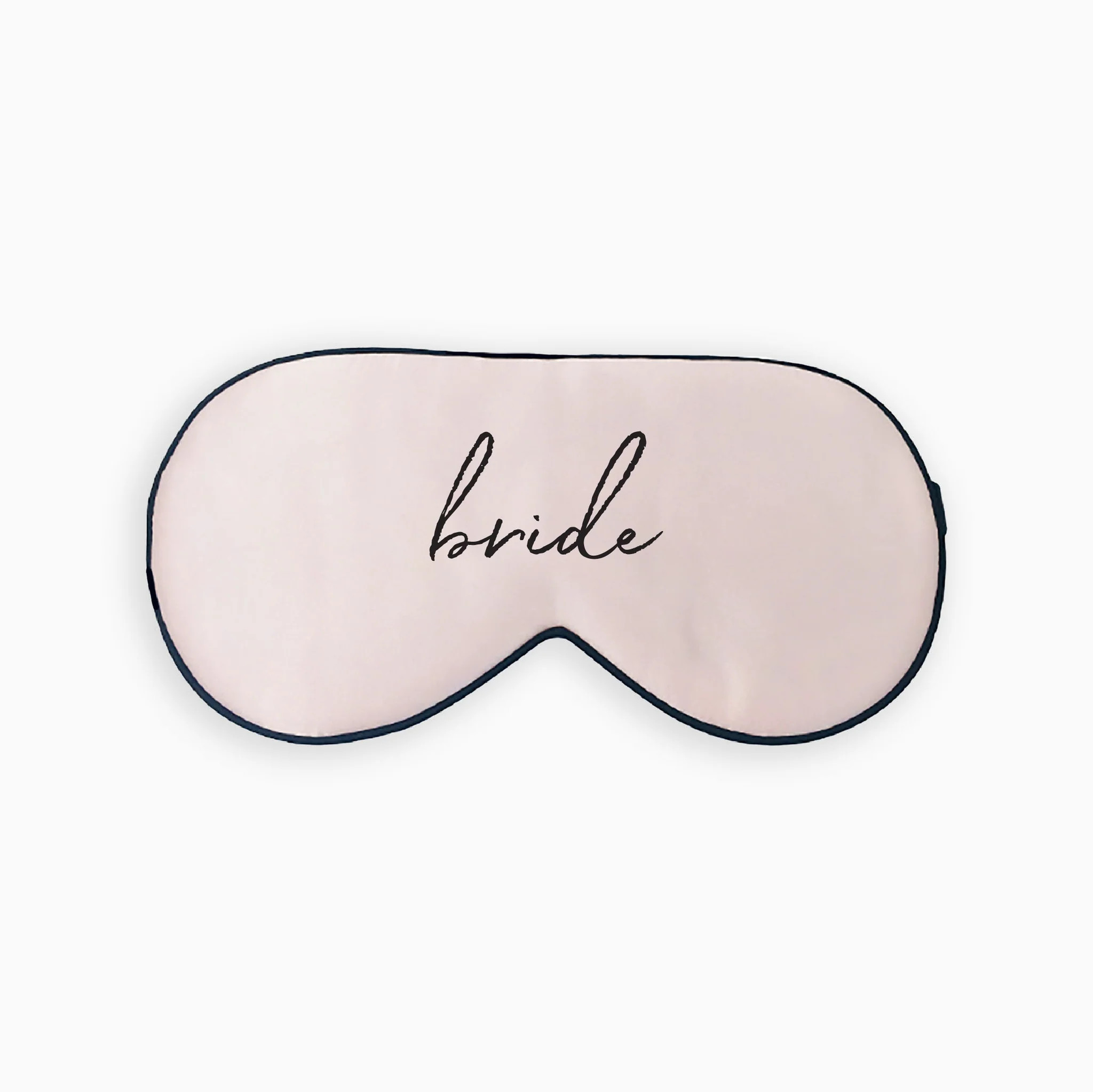 Silk Bride Sleep Mask - Script Black | Birdy Grey