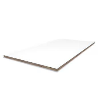 Project Source 47.75-in L x 23.75-in D x 0.65-in H White Rectangular Shelf Board | Lowe's