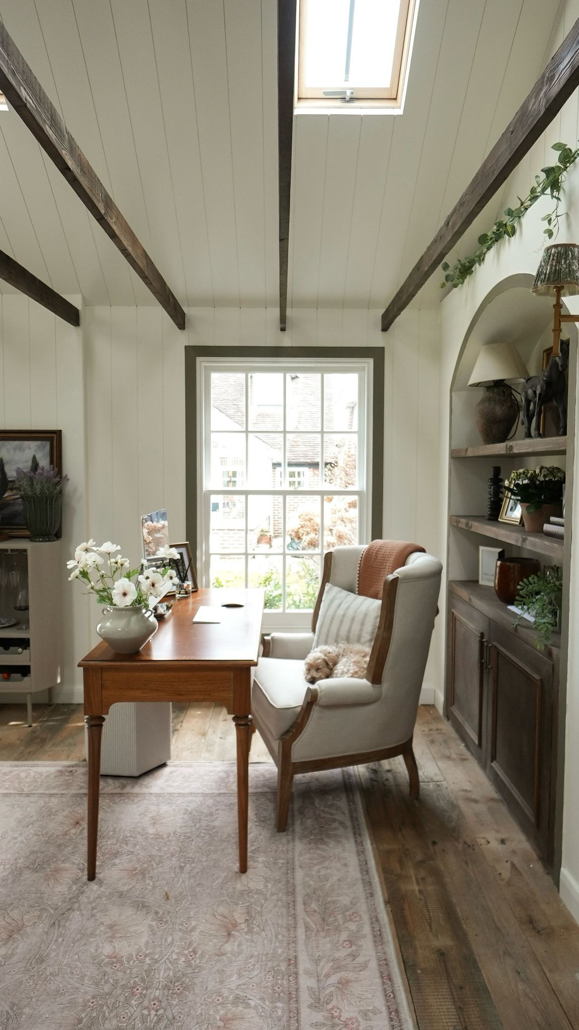 Office decor, home interiors inspiration, country home, office makeover, cosy home, Olivias, wooden desk, arm chair, country chic home  

 #LTKuk #LTKspring #LTKhome