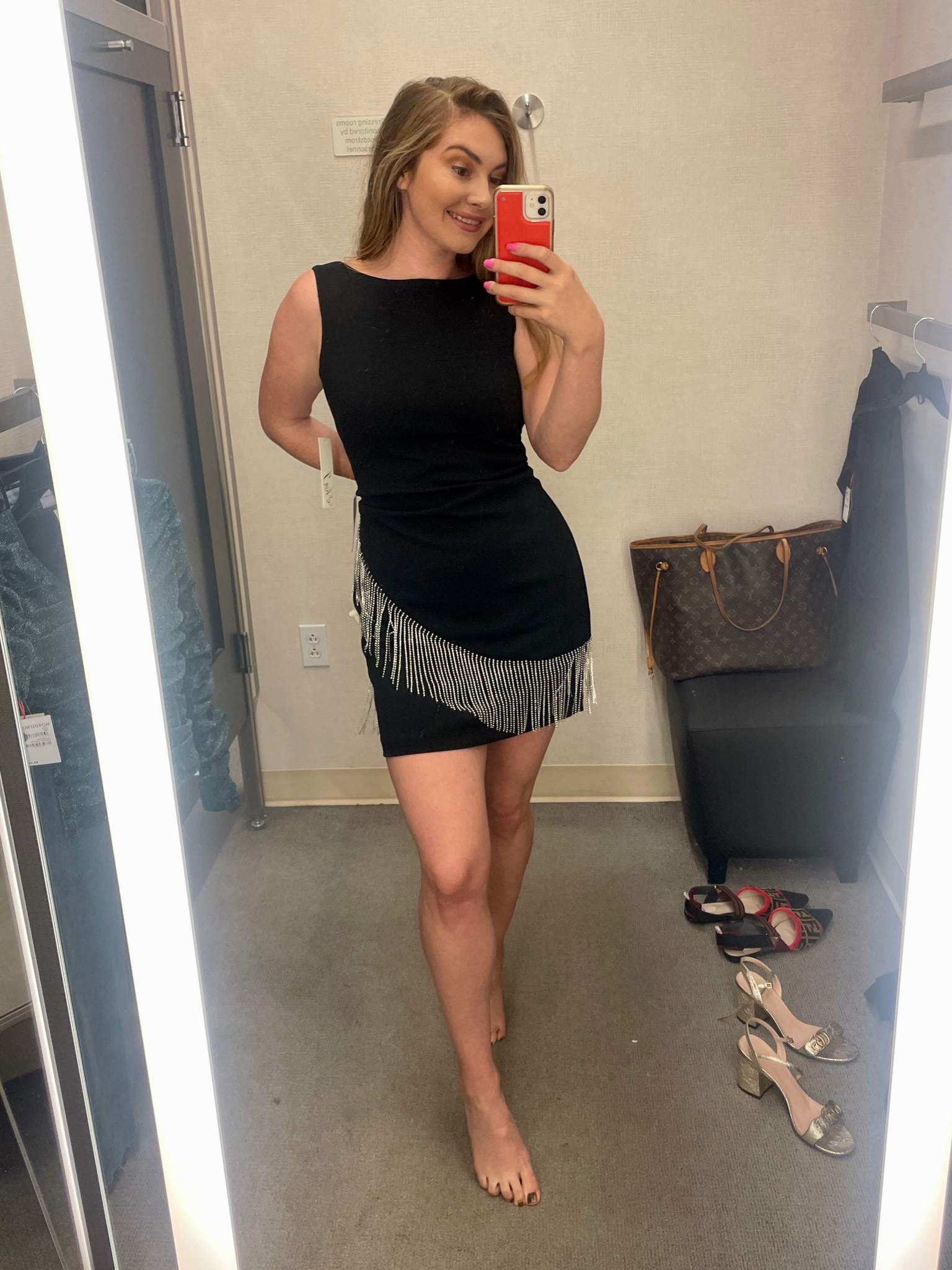 Obsessed with this rhinestone mini dress that’s less than $200 at Nordstrom. The detail is so good and the rhinestones wrap around to the back! This is the dress I chose for New Year’s Eve 🖤 going to pair it with tights and black platform ankle boots! 

#LTKfit #LTKstyletip #LTKHoliday