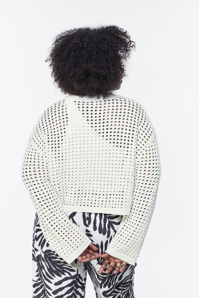Pointelle-knit Sweater | H&M (US + CA)