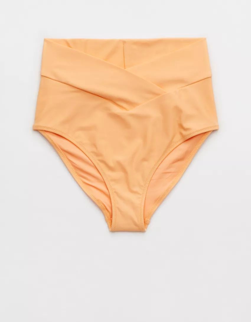 Aerie Crossover High Waisted Bikini Bottom | Aerie