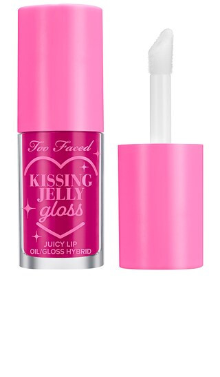 Too Faced Kissing Jelly Lip Oil Gloss in Raspberry. | Revolve Clothing (Global)