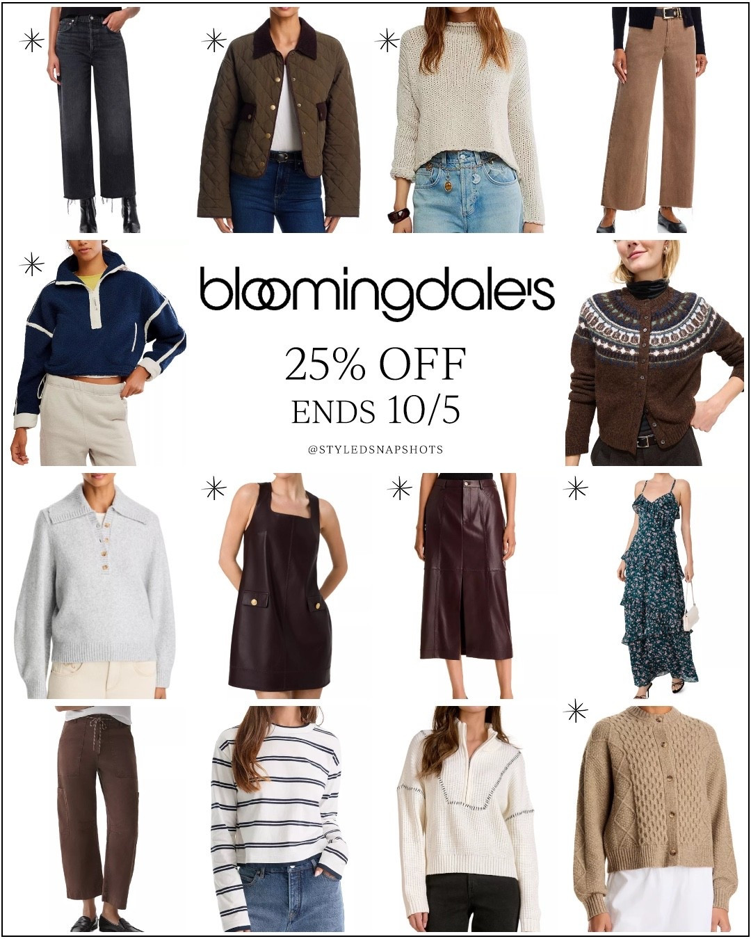 Bloomingdale’s sale! 25% off tons of styles and brands! Ends 10/5. I marked styles i personally own