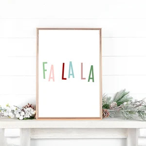 Fa La La | Holiday Digital Download Print | Etsy (US)