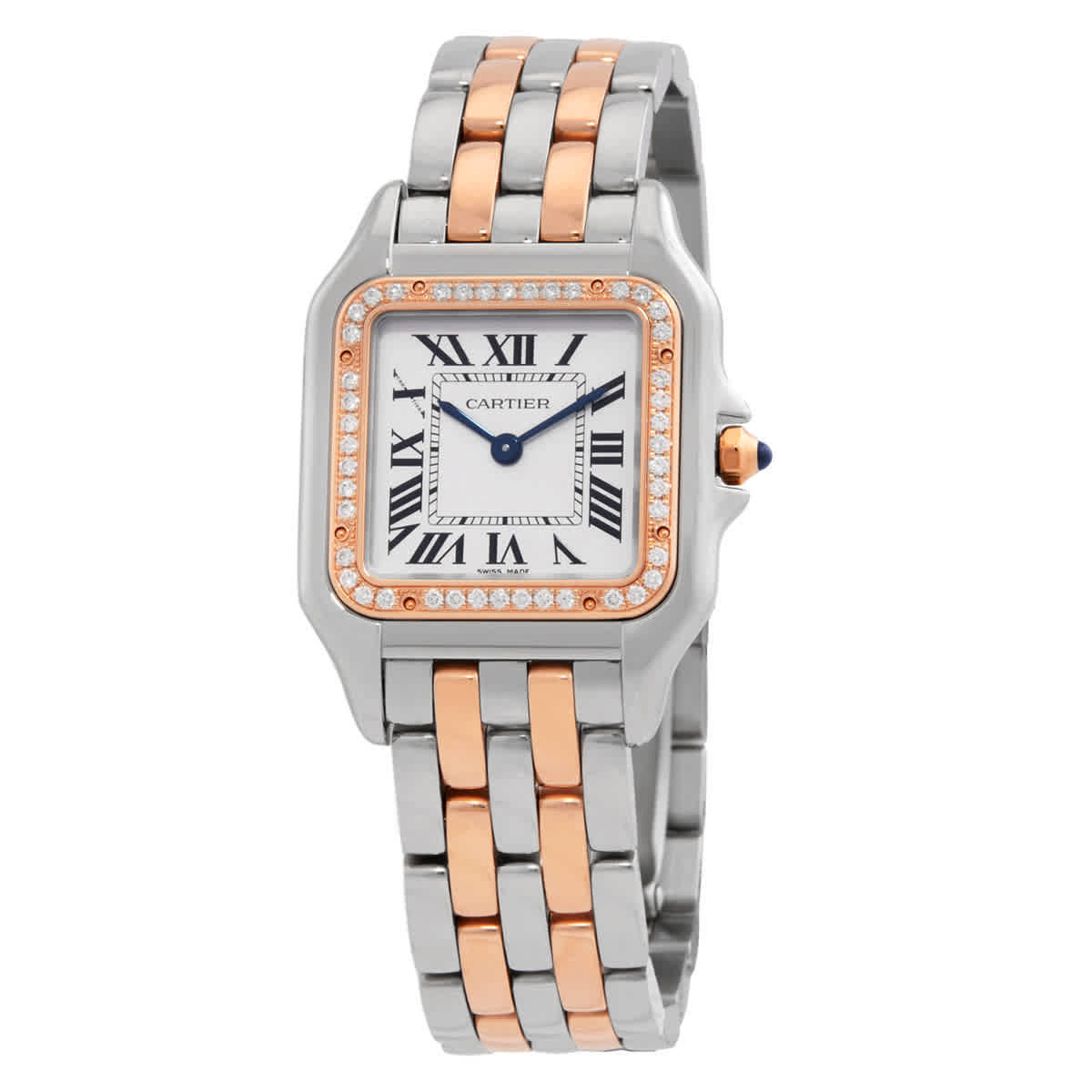 Cartier PanthereMedium Model Diamond Silver Dial Ladies Watch W3PN0015 | Jomashop.com & JomaDeals.com
