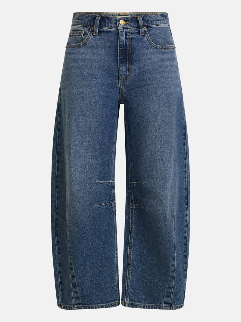 Scenario Women's and Women's Plus High Rise Horseshoe Jeans, 26" Inseam, Sizes 0-28W | Walmart (US)