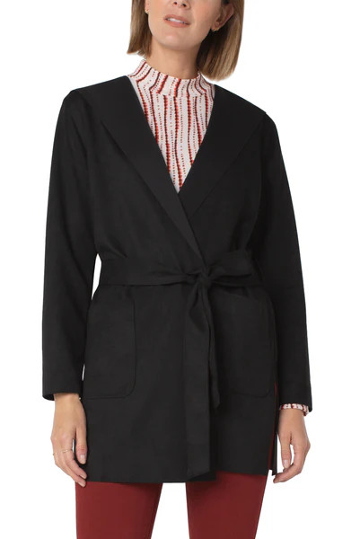 HOODED SHAWL JACKET | Liverpool Jeans