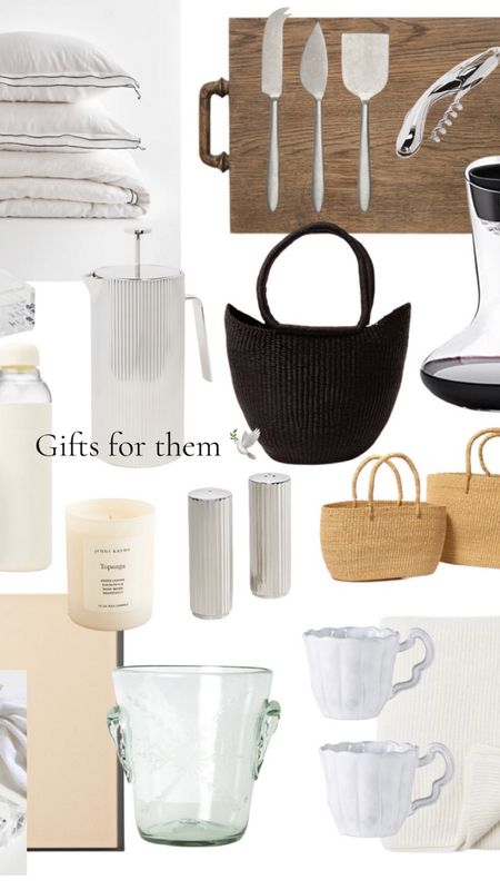 Gifts for Them 🕊️ gift ideas for hostess, home or anyone 🤍 full gift guide and gift shop on my site (girlmeetsgold.com) 

#LTKGiftGuide #LTKhome #LTKHoliday