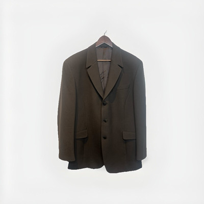 Thierry Mugler Men's Designer Brown Blazer Jacket Italy Size 56 Drop 8 Vintage | eBay US