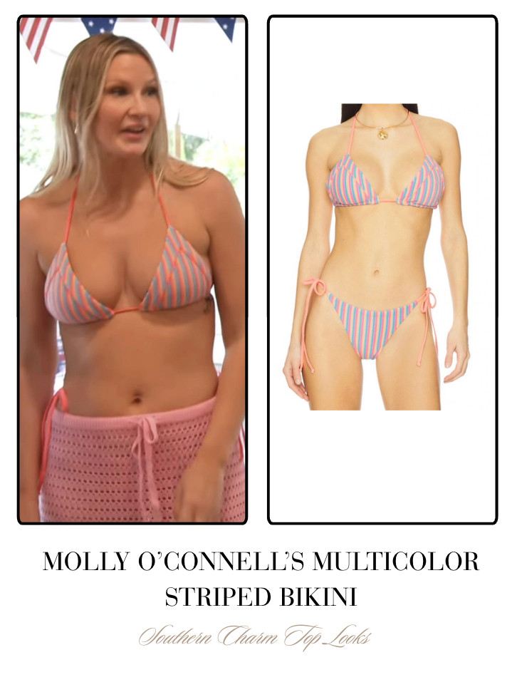 Molly O'Connell's Multicolor Striped Bikini 

 