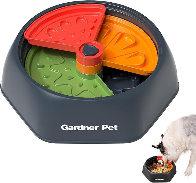 Gardner Pet Slow Feeder Dog Bowl 4 Levels Dog Food Puzzle Feeder, Detachable Design Dog Bowls BPA... | Amazon (US)
