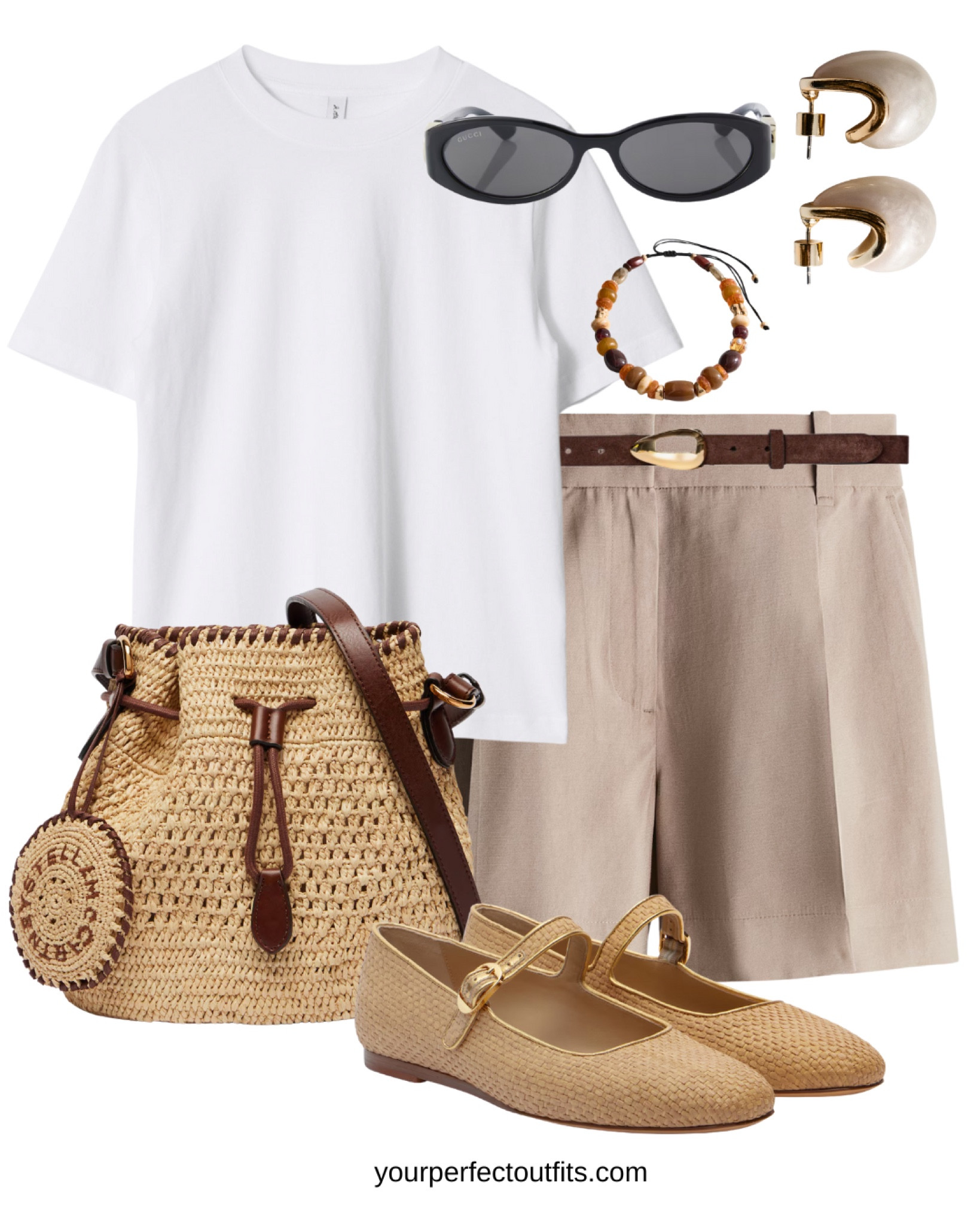 Elegant spring and summer look with a beige short 

#LTKFindsUnder100 #LTKSeasonal #LTKSummerEdit