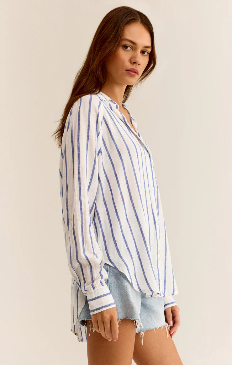 Perfect Linen Striped Top | Z Supply
