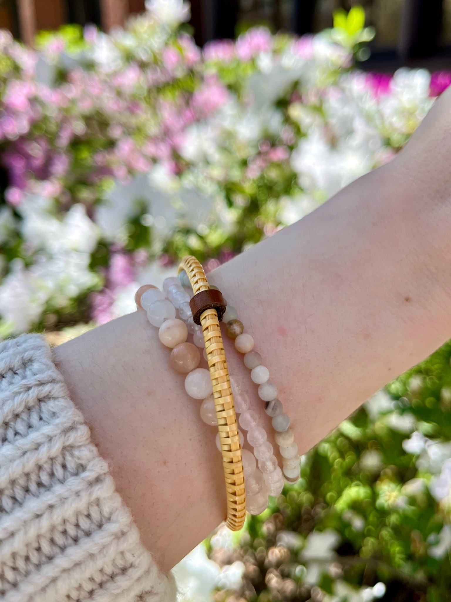 Wore the sweetest woven bracelet today! Just perfect for spring! @whaletailweaving #whaletailweaving #ad

#LTKstyletip #LTKSeasonal #LTKtravel