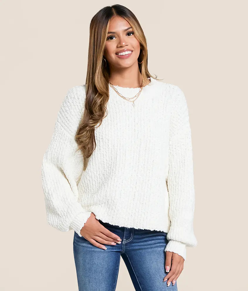 Nubby Cropped Sweater | Buckle