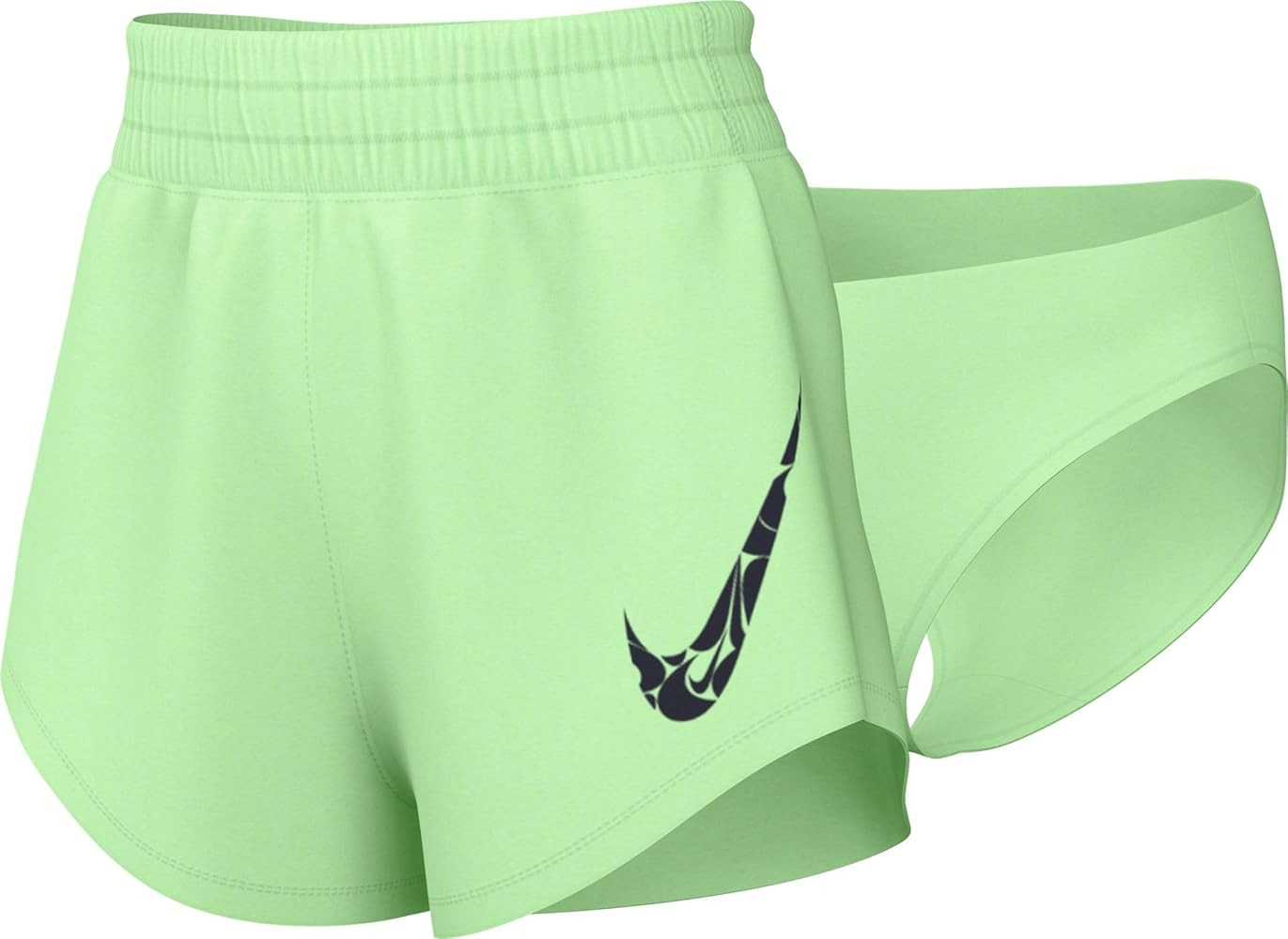 Nike One Women's Vapor Green Swoosh Running/Training Shorts | Amazon (US)