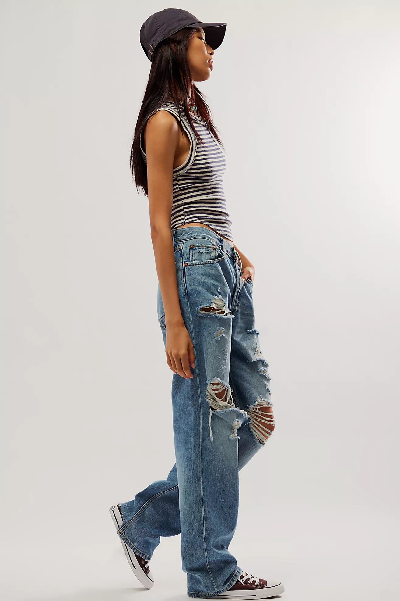 RE/DONE Loose Long Jeans | Free People (Global - UK&FR Excluded)