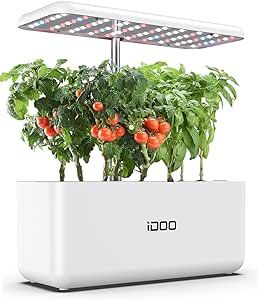 iDOO 7 Pods Hydroponics Growing System, Indoor Herb Garden Germination Kit with 24W LED Grow Ligh... | Amazon (UK)
