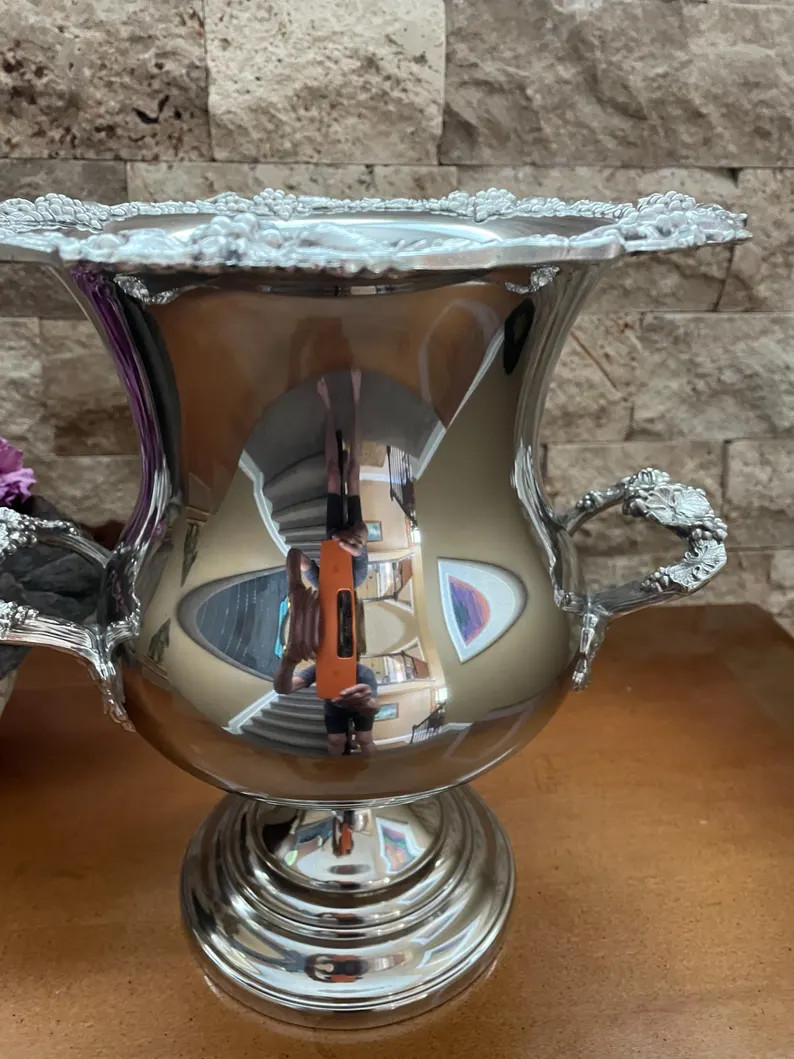 Vintage Silver Plate Grapes, Leaves and Tendrils Motif Champagne Bucket - Etsy | Etsy (Global)