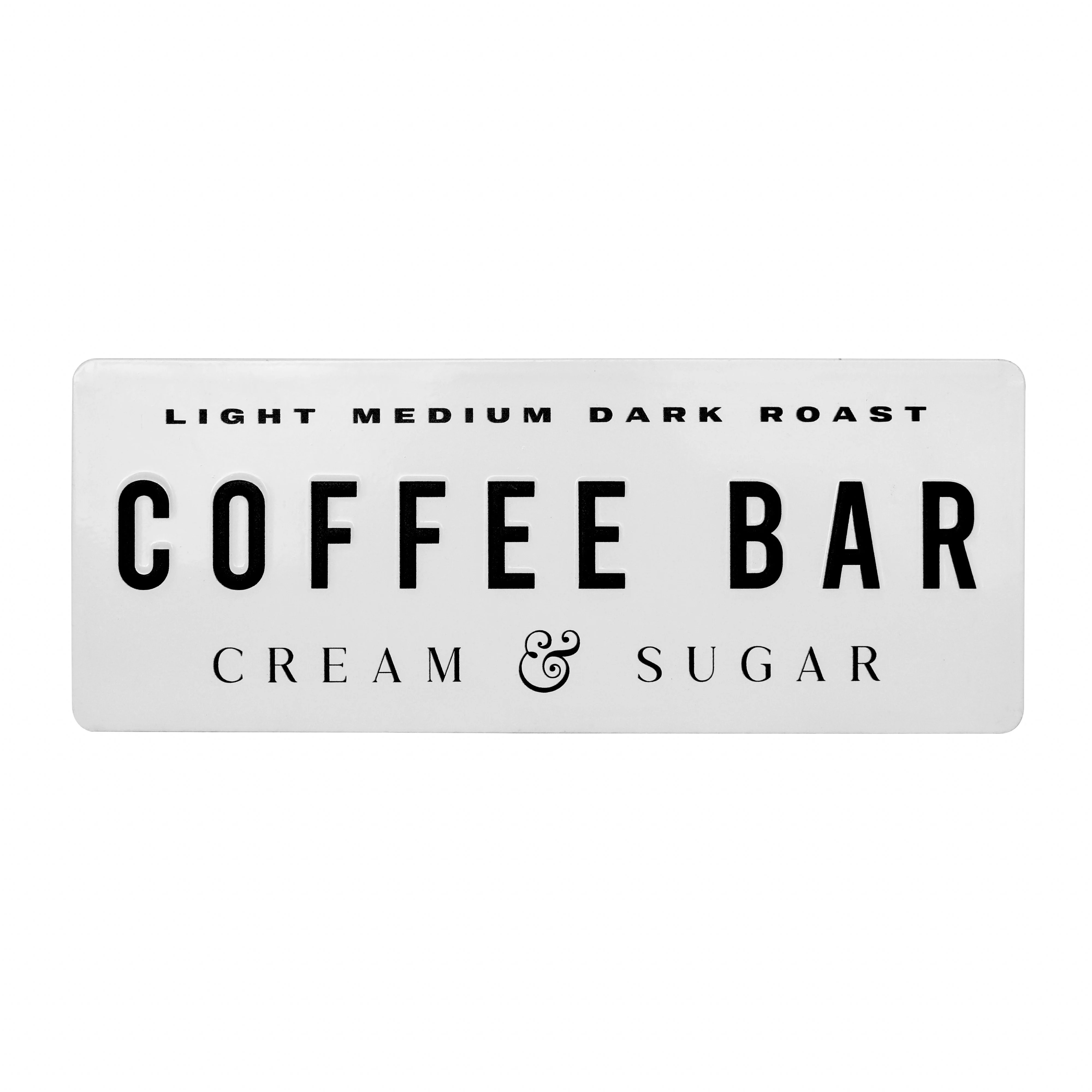 Coffee Bar Metal Sign 5 x 12" | Sweet Water Decor, LLC