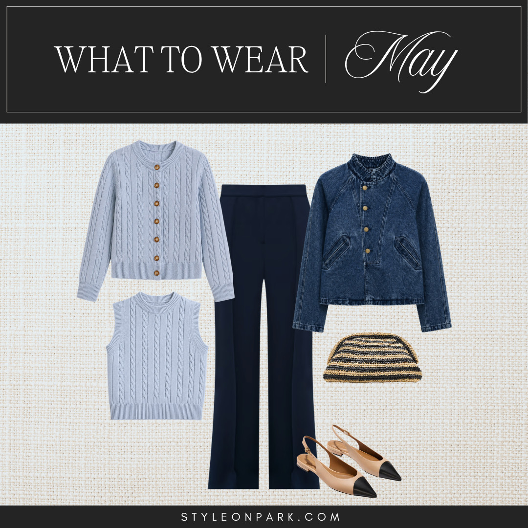 Light layers are what make a wardrobe work.

Sets are so versatile because you can wear them together or separately.  Making them a favorite of mine to pack. 

A soft knit set, navy trousers, and a lightweight jacket give you plenty of options for changing temperatures without sacrificing style. 

 #LTKOver40 #LTKWorkwear #LTKTravel