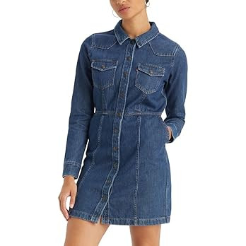 Levi's Womens Flynn Western Core Dress (Also Available in Plus) | Amazon (US)