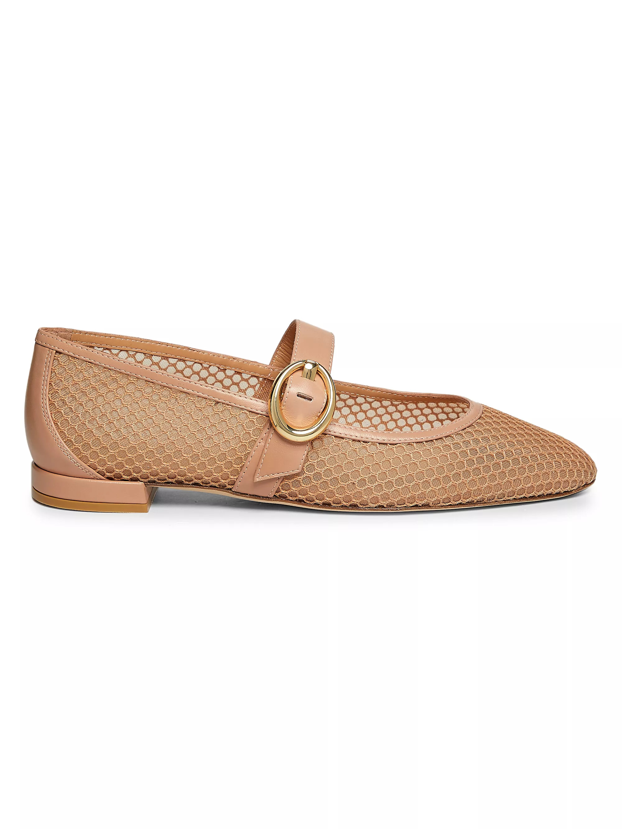 Shop Stuart Weitzman Arabella Mesh &amp; Leather Mary Janes | Saks Fifth Avenue | Saks Fifth Avenue