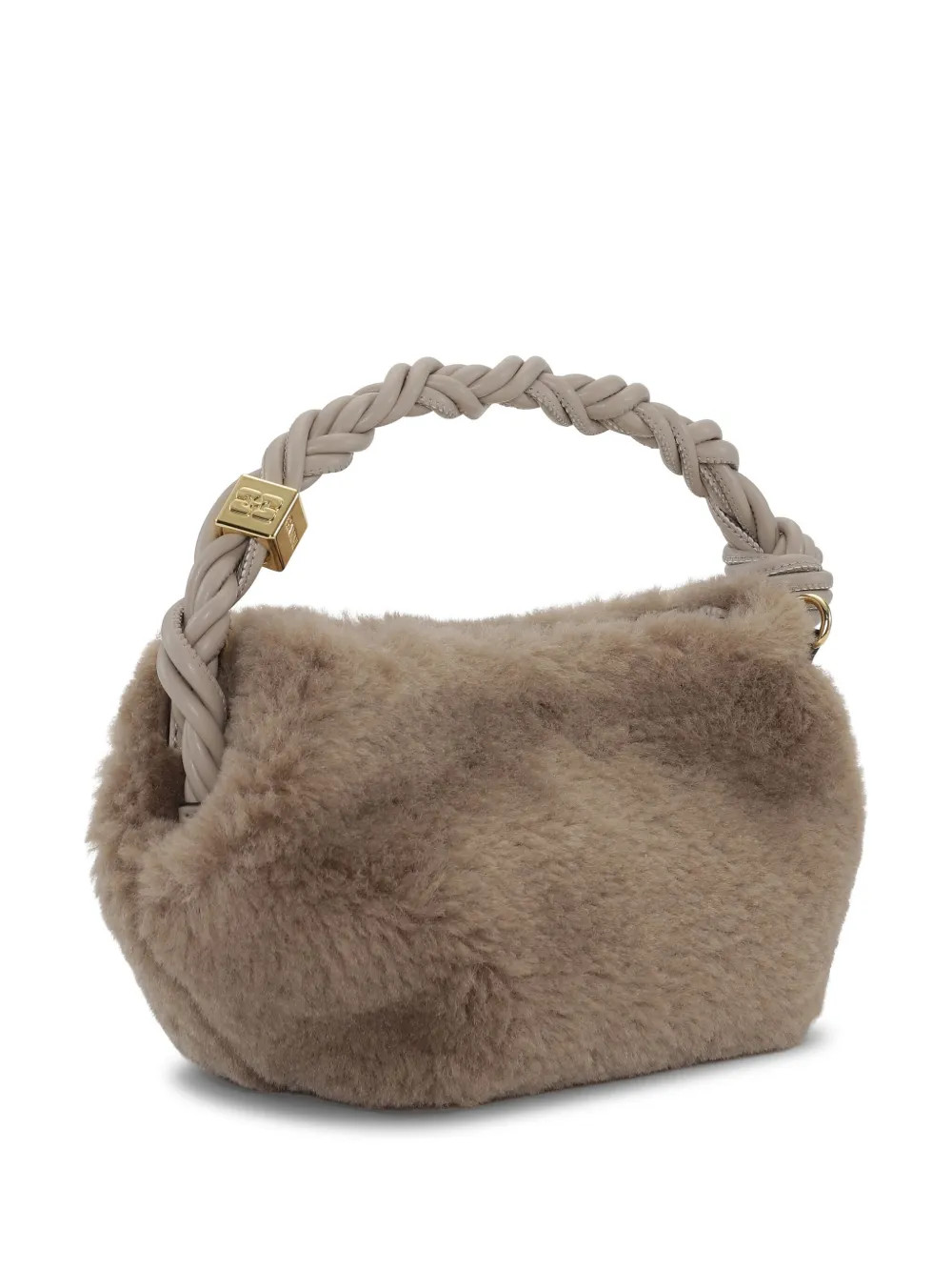 GANNI Small Bou faux-fur Tote Bag | Neutrals | FARFETCH | Farfetch Global
